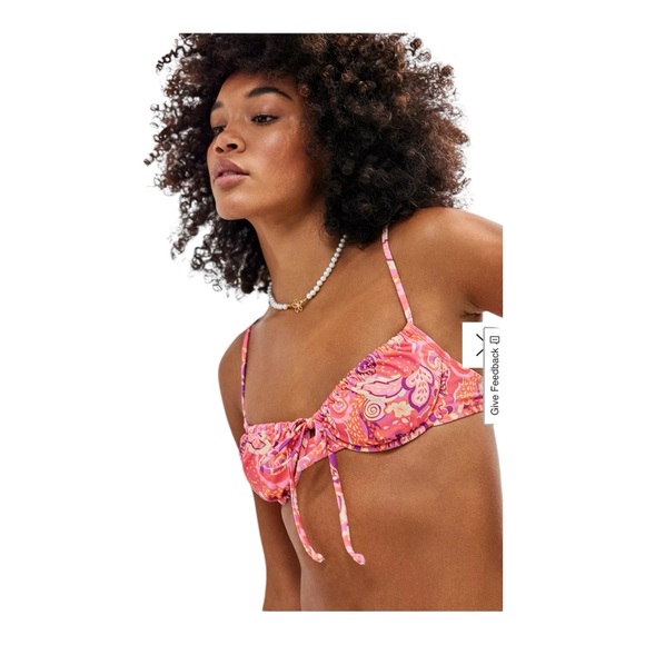 Kulani Kinis Other - Kulani Kinis Ruched Underwire Bikini Top Size Large